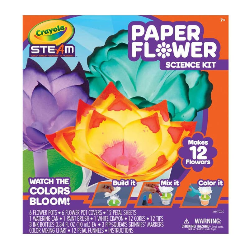 crayola paper flower science kit stem toys malaysia