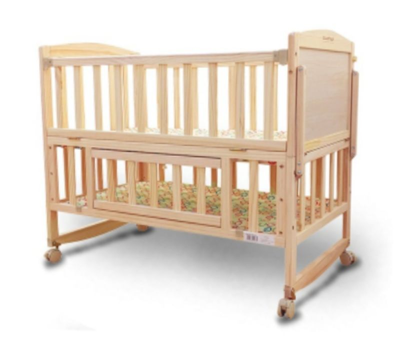 Best Baby Cot Cum Junior Bed, Pinewood Baby Bed Crib