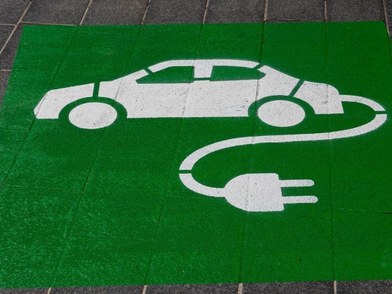 An electric vehicle charging spot electric vehicle charging stations