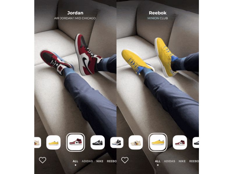 Wanna Kicks augmented reality apps