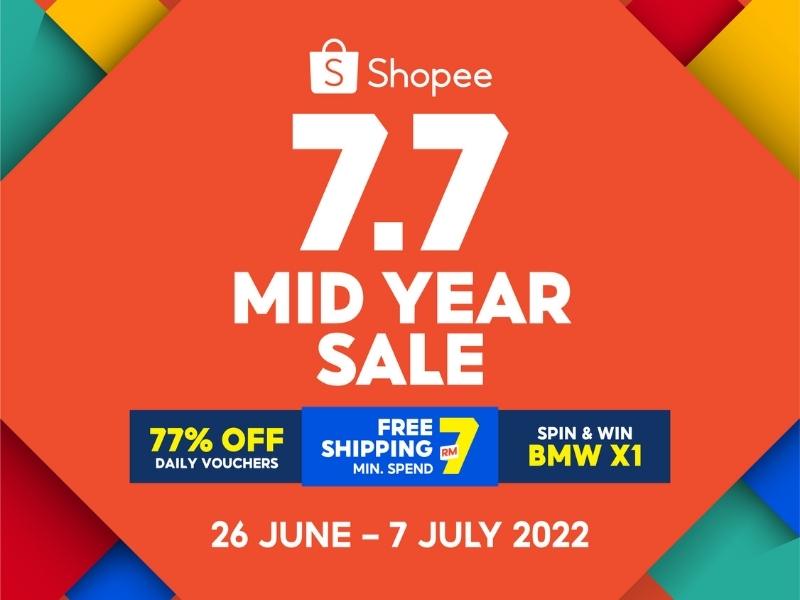 Enjoy Savings Wherever You Are With Shopee 7.7 Mid Year Sale 