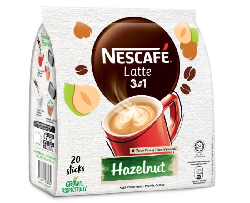 3-in-1 hazulnut latte nescafe