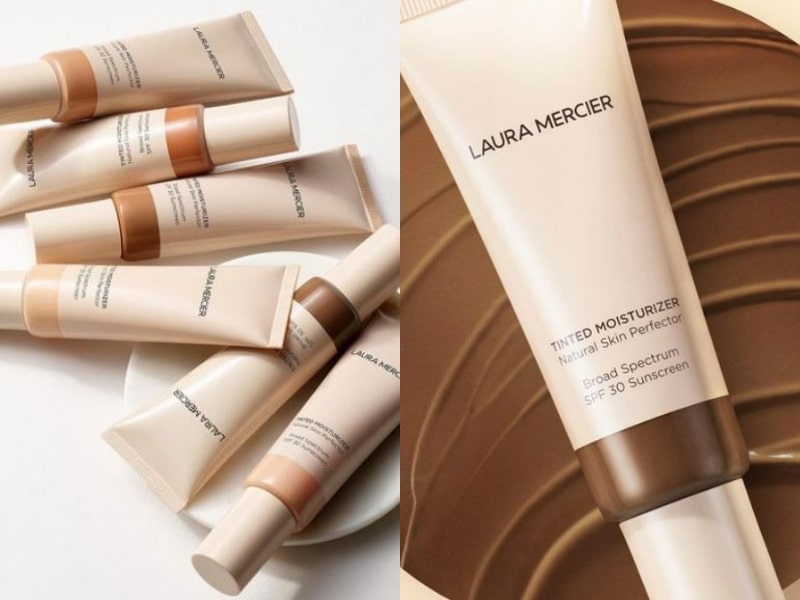 Laura Mercier The Tinted Moisturiser Natural Skin Perfector SPF30 comes in 20 shades that complement medium, olive, and tan skin tones.