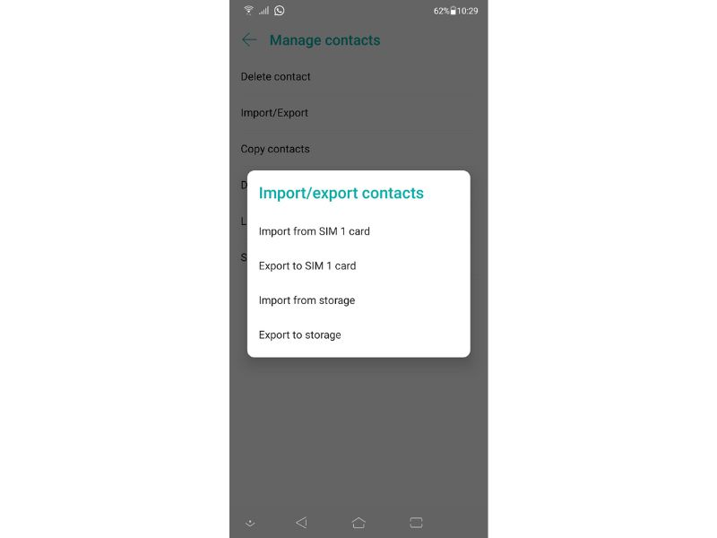 Import/export contacts via SIM card android transfer to iphone