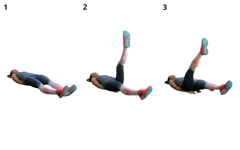 flutter kick postpartum exercise