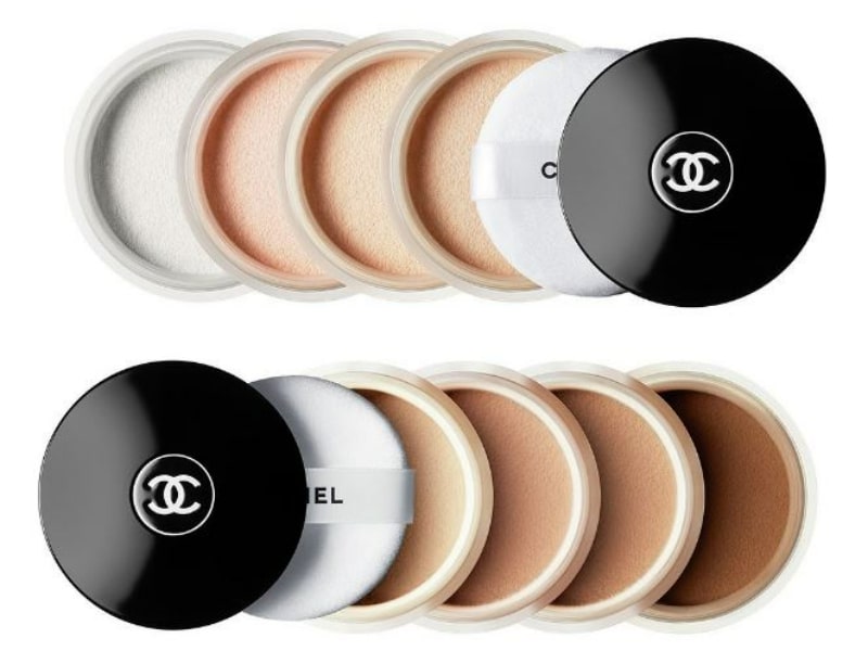  Chanel loose powder adapts to all skin types as its pigments reflect light and adjust colour for a dewy skin