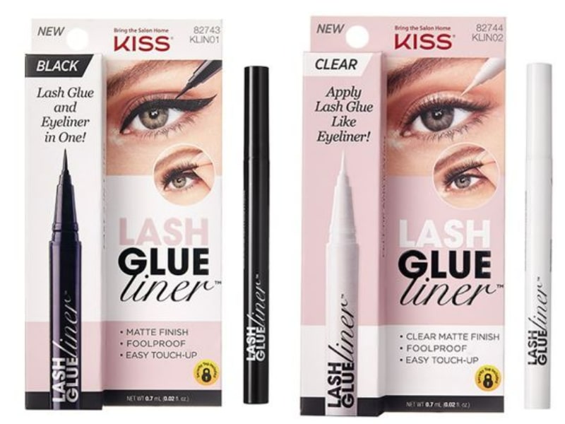 KISS Lash Glue Liner is among the best eyelash glues because it makes applying fake lashes easy