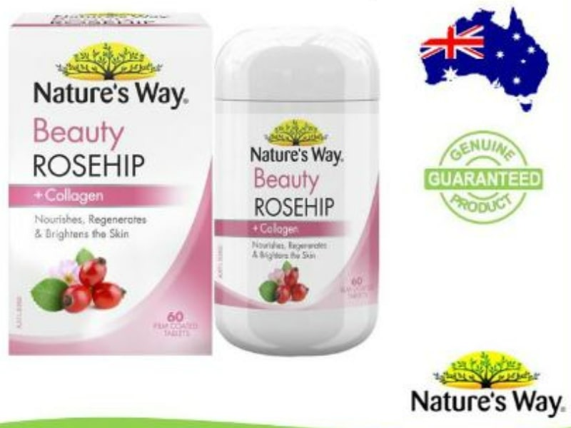 Nature's Way Beauty Rosehip + Collagen is among the best collagen supplements that help your skin regain its youthful glow.
