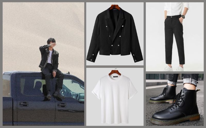 ✈️#RM Airport outfit 210918🖤 #haveasafeflight