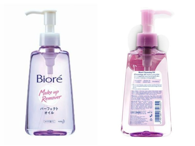 Pat this Biore oil cleanser on your eyes with a cotton pad and watch your makeup fade away. 