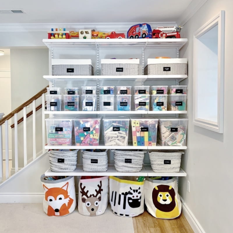 Space saving on sale toy storage