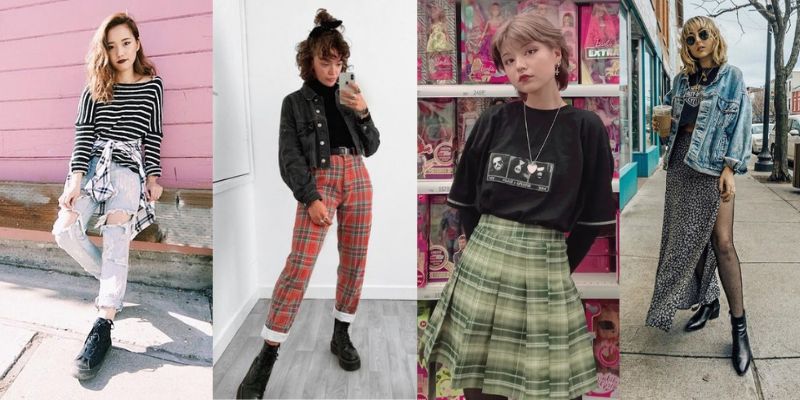 Grunge on sale aesthetic outfits