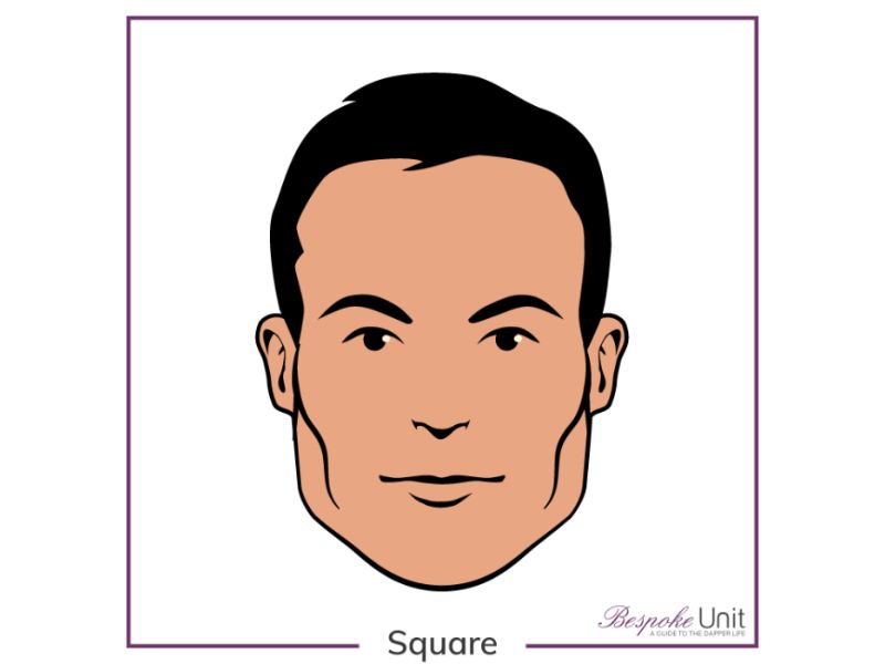 square face shape, fringe haircut men