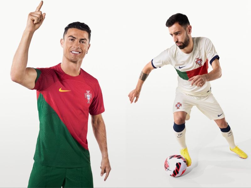 Portugal home and away jerseys FIFA World Cup 2022