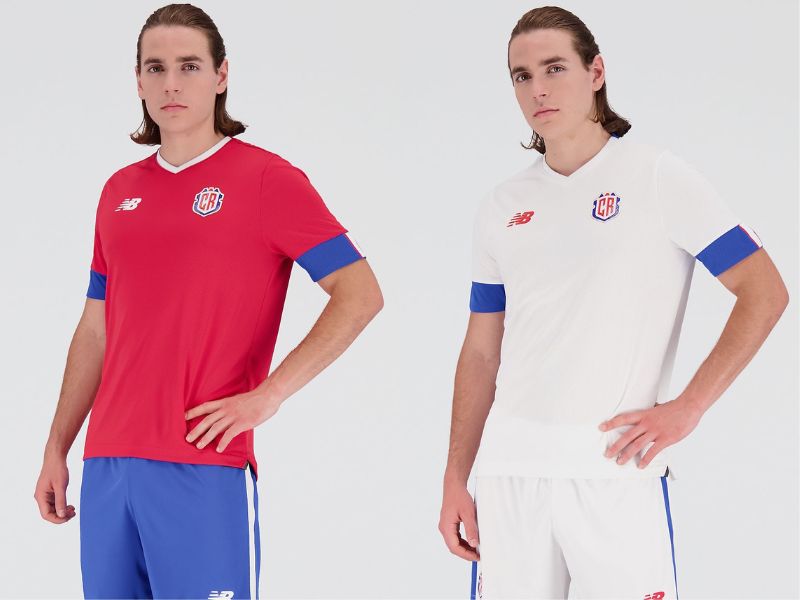 Costa Rica home and away jerseys FIFA World Cup 2022