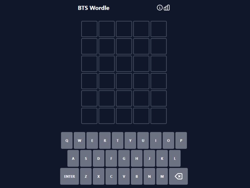 BTS Wordle bts quiz games