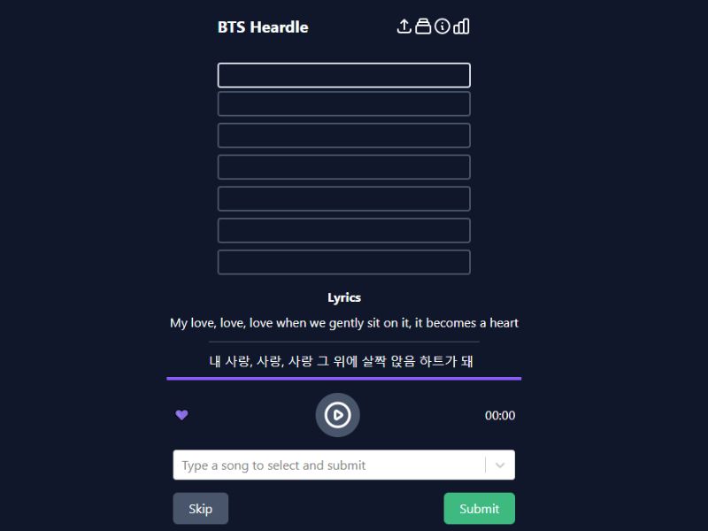 BTS Heardle bts quiz games