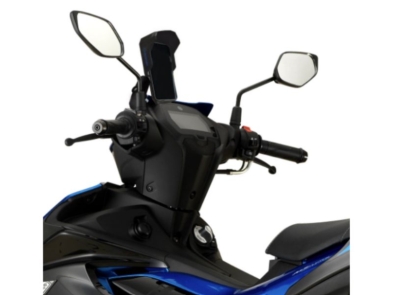 A motorcycle handlebar