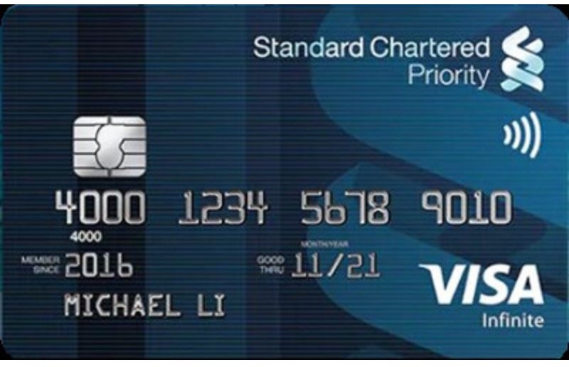 Standard Chartered Priority Banking Visa Infinite best travel credit card malaysia