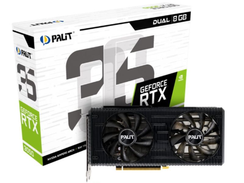 Palit Nvidia GeForce RTX3050 Dual 8GB best budget graphics cards