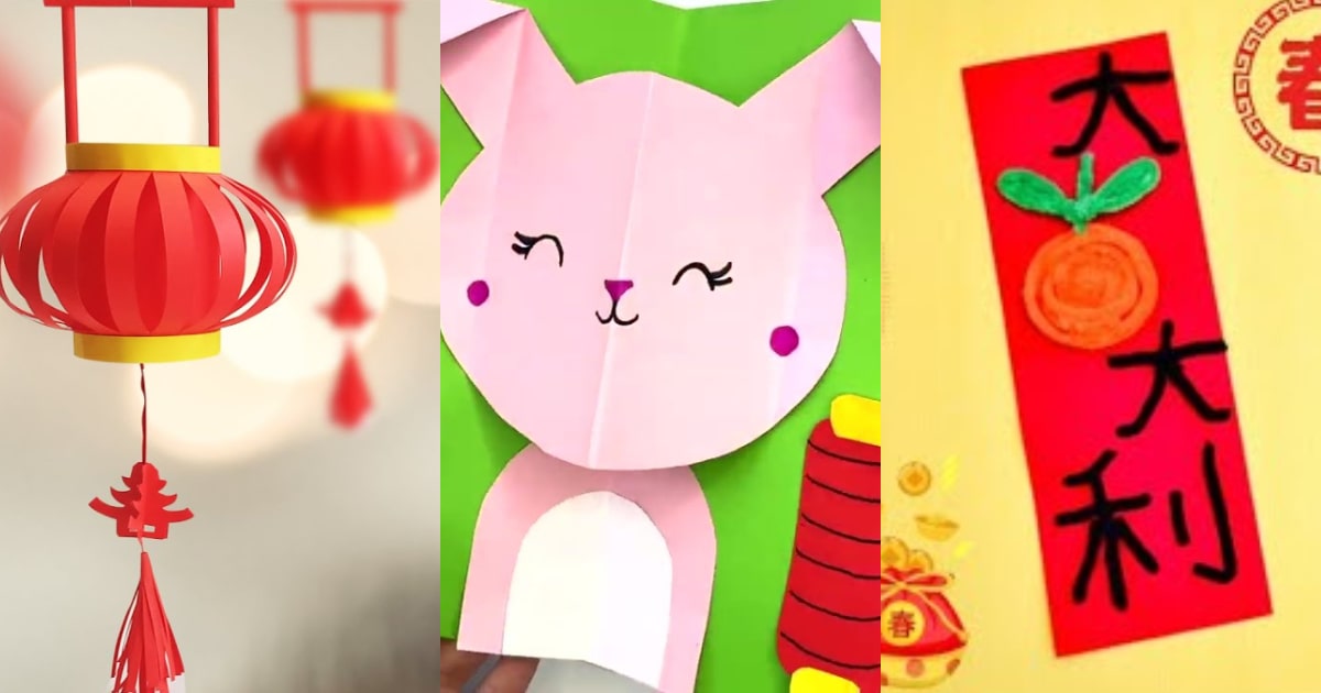 6 Chinese New Year Lanterns, Arts & Crafts