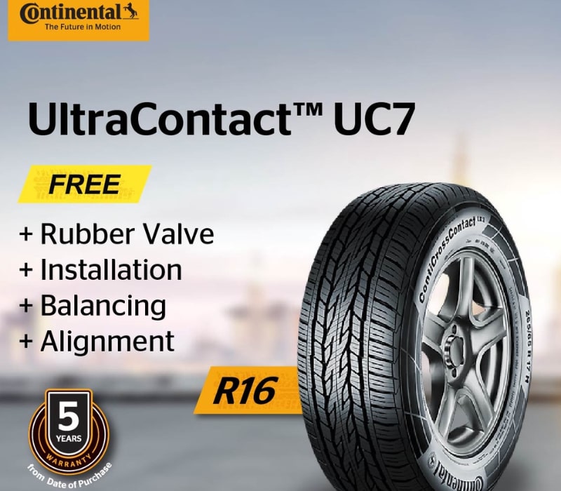 Continental UltraContact UC7 tayar kereta terbaik