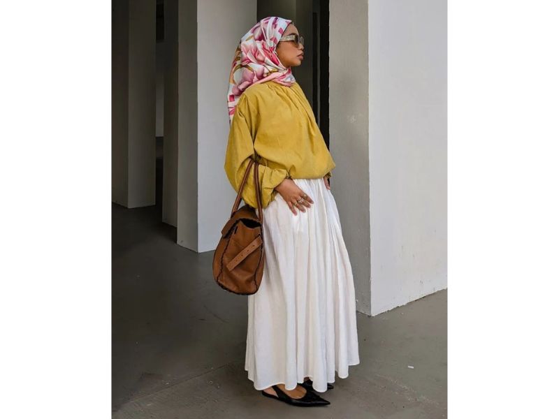 Maxi skirt outlet hijab outfit