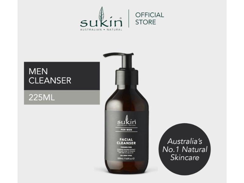 Sukin best face wash for men Malaysia