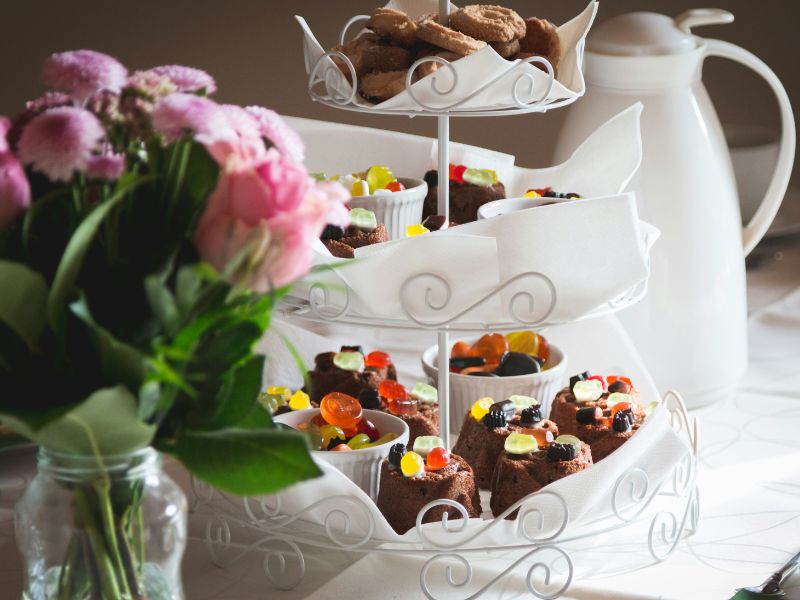 a high tea setting mother's day activities