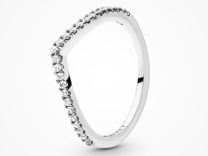 Pandora Sparkling Silver Wishbone hadiah untuk hari ibu