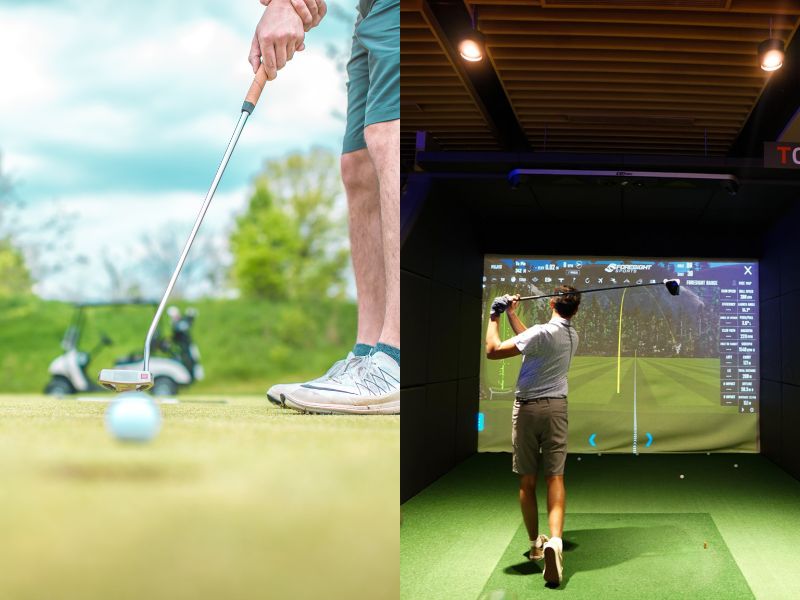 individuals playing a game of golf father’s day celebration ideas