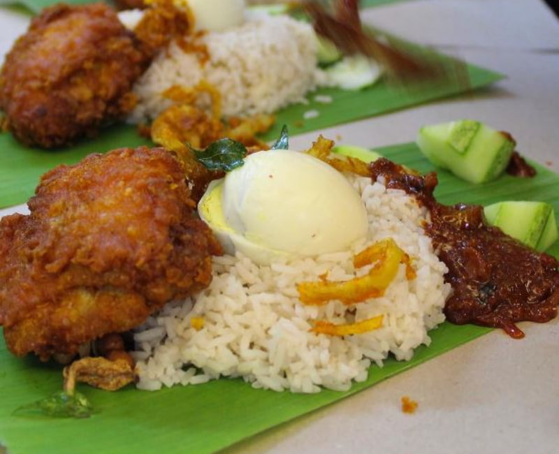 botak nasi lemak