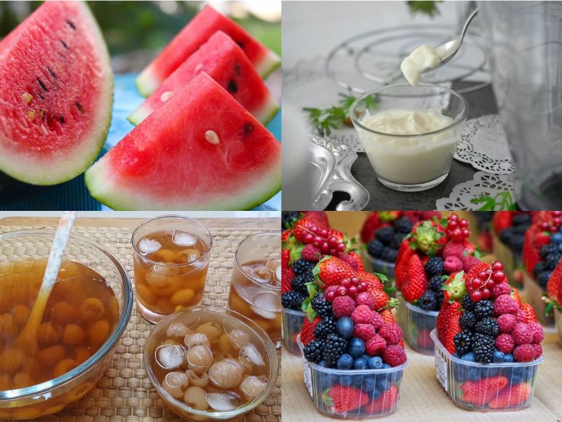 Body cooling food and drinks