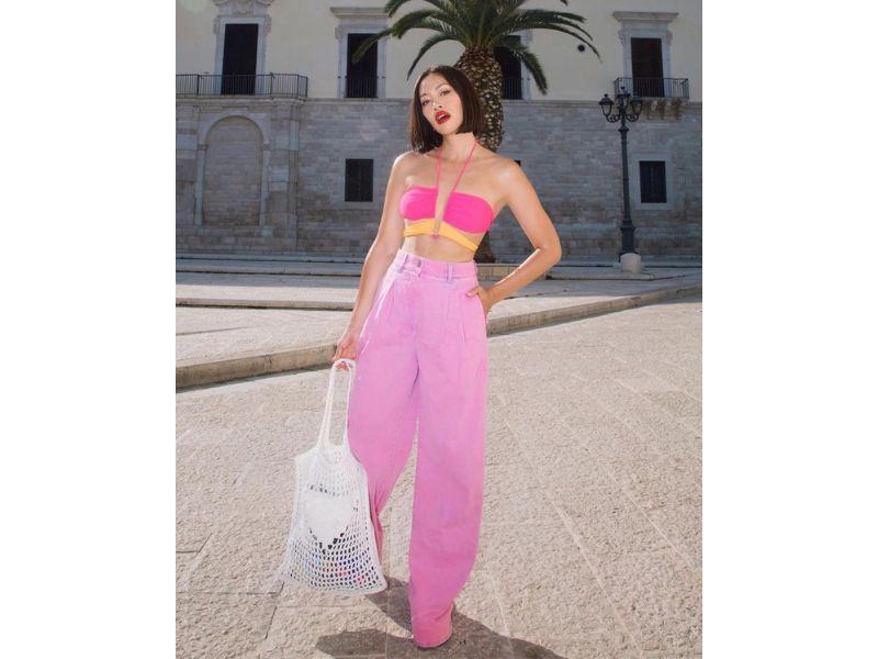 pink pants outfit ideas｜TikTok Search