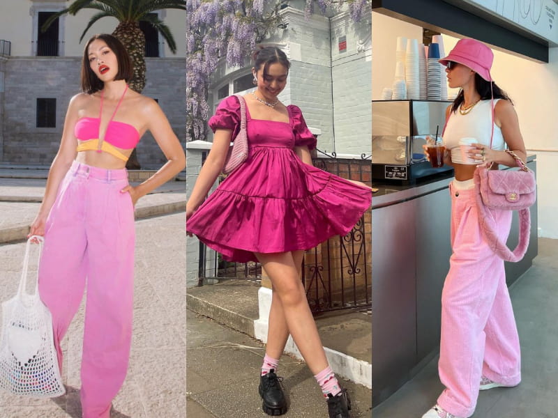 Pink outfit ideas Barbiecore