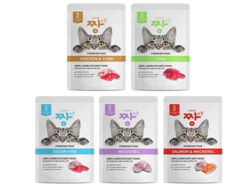 JJANGX3 Premium Pouch Wet Food