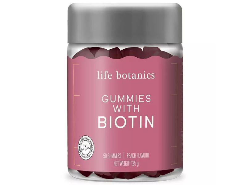 Life Botanics Biotin Gummies best vitamins for hair growth