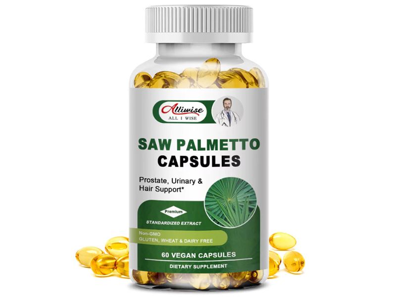 Alliwise Saw Palmetto Capsules best vitamins for hair growth