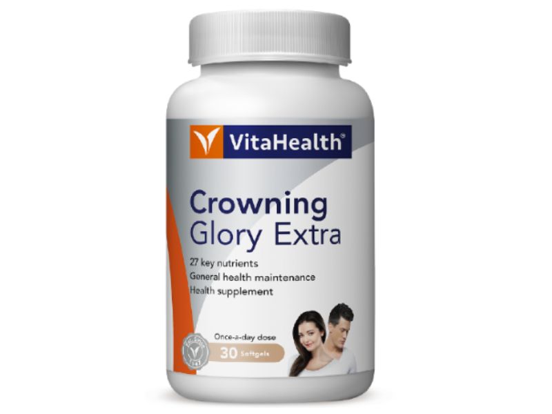 VitaHealth Crowning Glory Extra best vitamins for hair growth