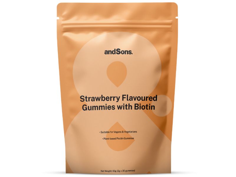 andSons Biotin Gummies best vitamins for hair growth