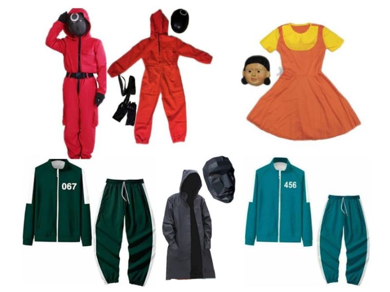 Squid Game halloween costumes for kids