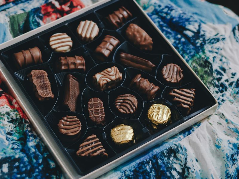 a chocolate tray