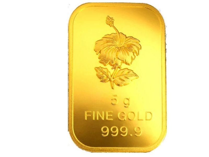 Poh Kong 999/24K Bunga Raya Gold Bar malaysia