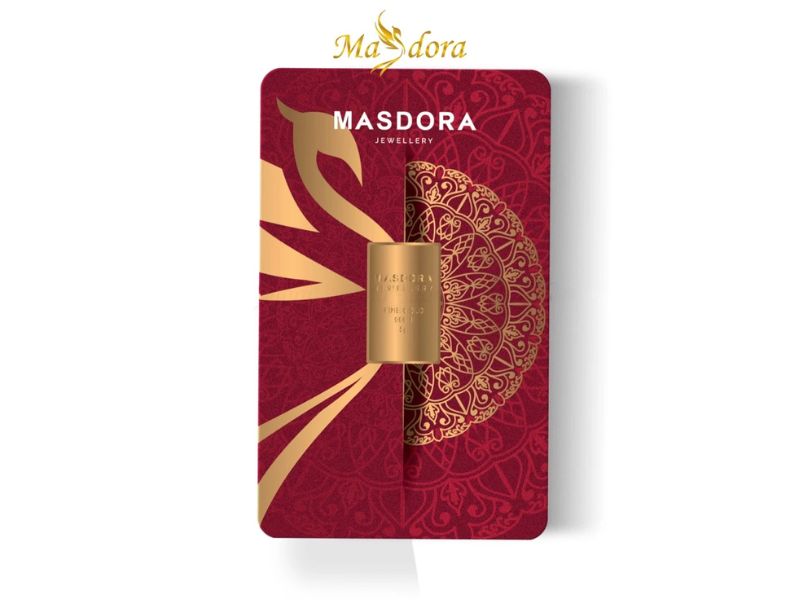 Masdora 999.9 Gold Signature Bullion Bar
