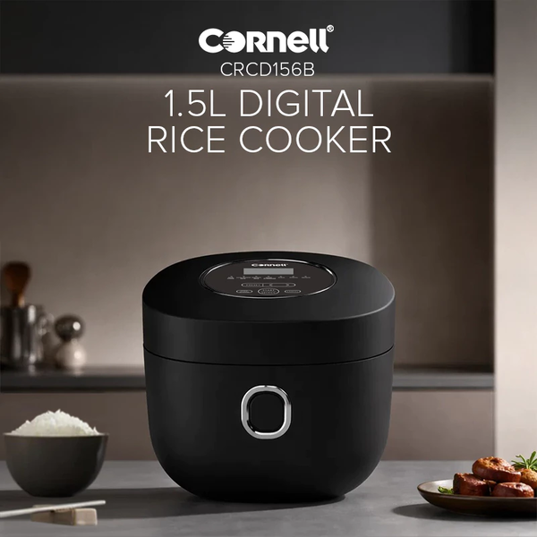 Cornell 1.5L Digital Rice Cooker (CRCD156B) best rice cooker malaysia